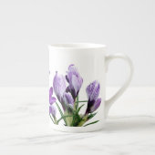 Tasse En Porcelaine Personnalisable nom Kate joli fleuri violet (Droite)