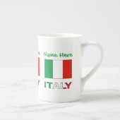 Tasse En Porcelaine Personnalisation verte du drapeau italien en Itali (Droite)