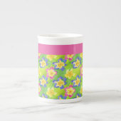 Tasse En Porcelaine Personnaliser la boue d'os de la Chine : Primroses (Devant)