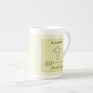 Tasse En Porcelaine Personnalisez, le soixantième anniversaire du