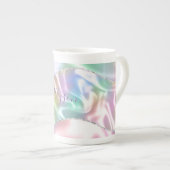 Tasse En Porcelaine Personnalize Purple Script, Iridescent Wave (Devant droit)