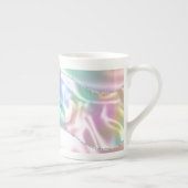 Tasse En Porcelaine Personnalize Purple Script, Iridescent Wave (Droite)