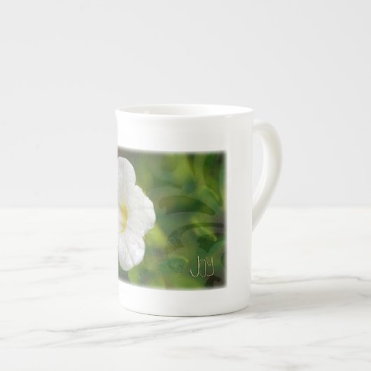 Tasse En Porcelaine Pétunia de joie (Devant droit)