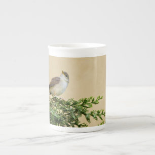 Tasse En Porcelaine Photographie charmante d'un oiseau moineau