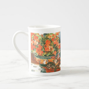 Tasse En Porcelaine Pierre-Auguste Renoir Geraniums Et Chats