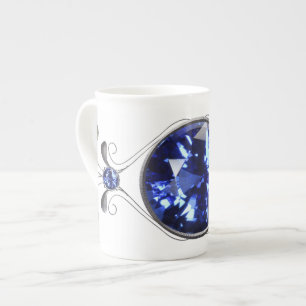 Tasse En Porcelaine Pierre Bleue