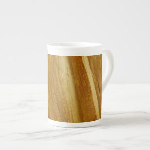 Tasse En Porcelaine Pine Wood II Faux Texture en bois