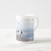 Tasse En Porcelaine Pingouins en Antarctique (Devant droit)