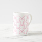 Tasse En Porcelaine Pink Ribbon Bow (Devant droit)