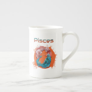 Tasse En Porcelaine Pisces Poissons Zodiaque Horoscope Astrologie de l
