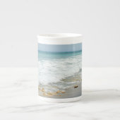 Tasse En Porcelaine Plage côtière soufflant des rochers Jupiter FL Pho (Devant)