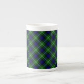 Tasse En Porcelaine Plaid vert bleu Lamont tartan (Devant)