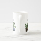 Tasse En Porcelaine Plante fou Lady Pot Plante & Cactus (Dos)