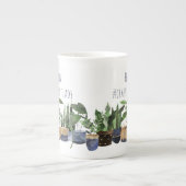Tasse En Porcelaine Plante fou Lady Pot Plante & Cactus (Devant)