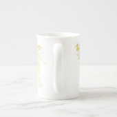 Tasse En Porcelaine Plutôt Minimale Moderne Fleur Plan Pour Les Femmes (Dos)