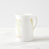 Tasse En Porcelaine Plutôt Minimale Moderne Fleur Plan Pour Les Femmes (Devant droit)
