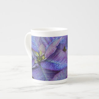 Tasse En Porcelaine Pointe de Noël pourpre