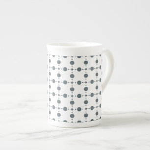 Tasse En Porcelaine Points gris, motif à pois, points, pois