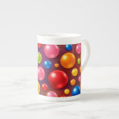 Tasse En Porcelaine points groovy (Devant droit)