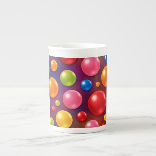 Tasse En Porcelaine points groovy (Devant)