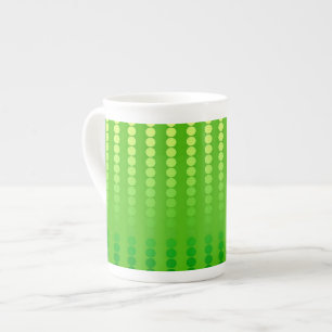 Tasse En Porcelaine Points satinés - nuances vert citron