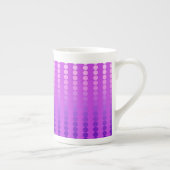 Tasse En Porcelaine Points satinés - violet et orchidée (Droite)