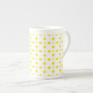 Tasse En Porcelaine Pois Jaunes, Motif Polka Dot, Points, Pots