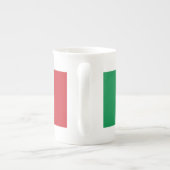 Tasse En Porcelaine Porcelantasse Italie Drapeau (Dos)