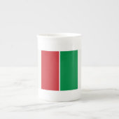 Tasse En Porcelaine Porcelantasse Italie Drapeau (Devant)