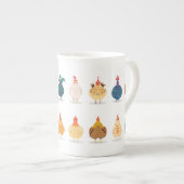 Tasse En Porcelaine  Poulet mou (Devant droit)