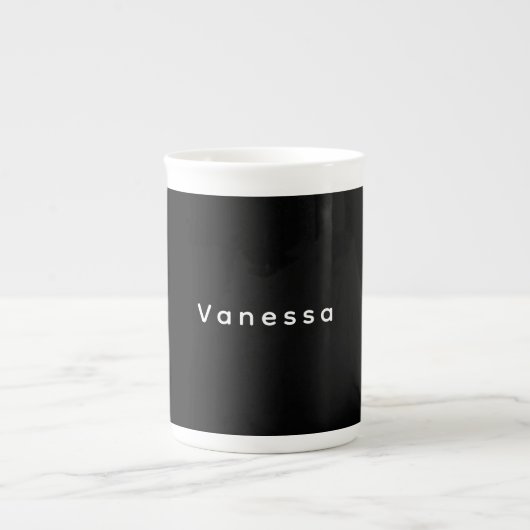 Tasse En Porcelaine Professional classical plain name custom black (Devant)