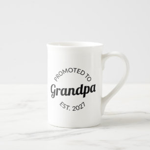 Tasse En Porcelaine Promu Grand-papa dès 2027 Nouveau Papa Je suis