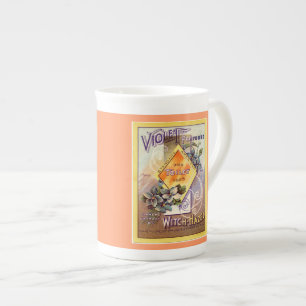 Tasse En Porcelaine Publicité d'art vintage Violet Sorcière Hazel