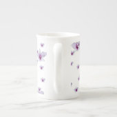 Tasse En Porcelaine Purple Floral  (Dos)