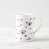 Tasse En Porcelaine Purple Floral  (Droite)