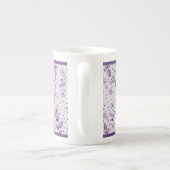 Tasse En Porcelaine Purple Hand Drawn Greenery (Dos)