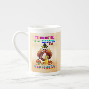 Tasse En Porcelaine Reconnaissant avec chaleur et bonheur