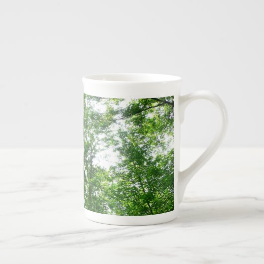Tasse En Porcelaine Regard sur les arbres d'été (Droite)