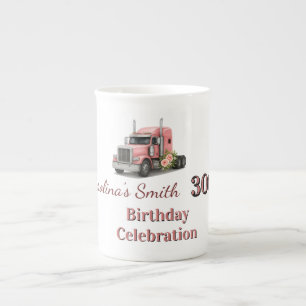 Tasse En Porcelaine Reine de la route Anniversaire Femme conducteur de