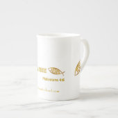 Tasse En Porcelaine Religieux (Devant droit)