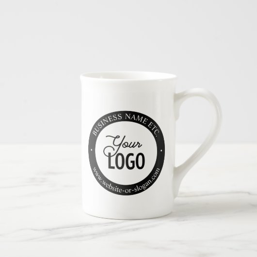 Tasse En Porcelaine Remplacement et personnalisation faciles du logo (Droite)