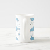 Tasse En Porcelaine Requin de baleine étoilé (lumière) (Dos)