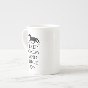 Tasse En Porcelaine Restez au calme et à l'équitation
