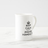 Tasse En Porcelaine Restez calmes et maniez-les avec des musiques de s (Devant droit)