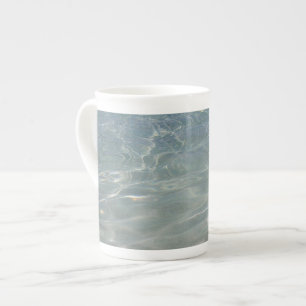 Tasse En Porcelaine Résumé d'eau des Caraïbes Bleu Nature