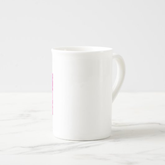 Tasse En Porcelaine Rêver d'un Noël rose (Devant droit)