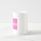 Tasse En Porcelaine Rêver d'un Noël rose (Devant)