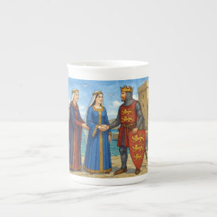 Tasse En Porcelaine Richard Cœur de Lion et Bérengère de Navarre