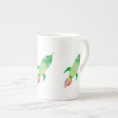 Tasse En Porcelaine Roquettes Green Chilton (Devant droit)