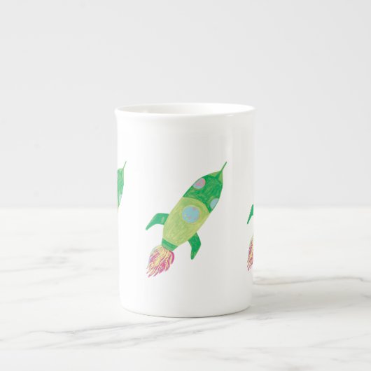 Tasse En Porcelaine Roquettes Green Chilton (Devant)